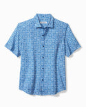 Tommy Bahama Bahama Coast Cozumel Tiles IslandZone® Shirt | Dew Drop