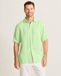 Tommy Bahama Paradise Breezer Linen Short-Sleeve Shirt | Glowing Green