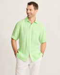 Tommy Bahama Paradise Breezer Linen Short-Sleeve Shirt | Glowing Green