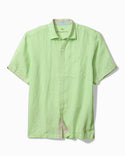 Tommy Bahama Paradise Breezer Linen Short-Sleeve Shirt | Glowing Green