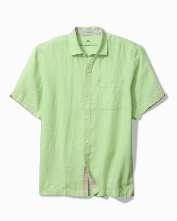 Tommy Bahama Paradise Breezer Linen Short-Sleeve Shirt | Glowing Green