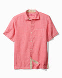 Tommy Bahama Paradise Breezer Linen Short-Sleeve Shirt | Paradise Pink