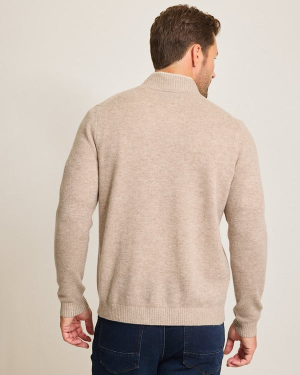 Tommy Bahama Soft Sands - Pull à col roulé en cachemire - Taupe Heather