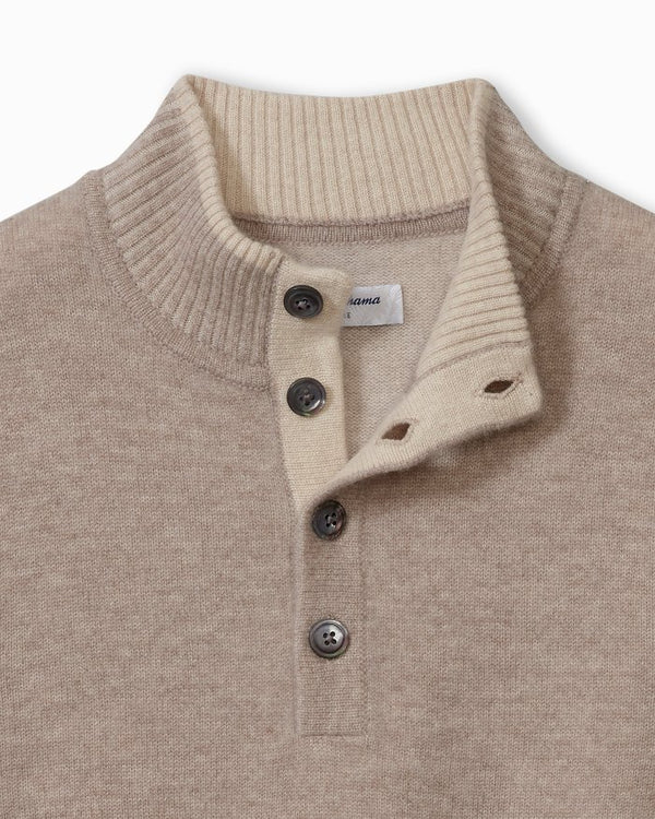 Tommy Bahama Soft Sands - Pull à col roulé en cachemire - Taupe Heather