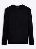 Bugatchi Crew Neck, Caviar - Caswell's Fine Menswear