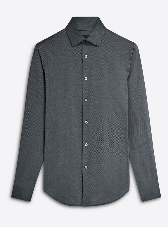 Bugatchi Ooohcotton Shirt, Caviar - Caswell's Fine Menswear