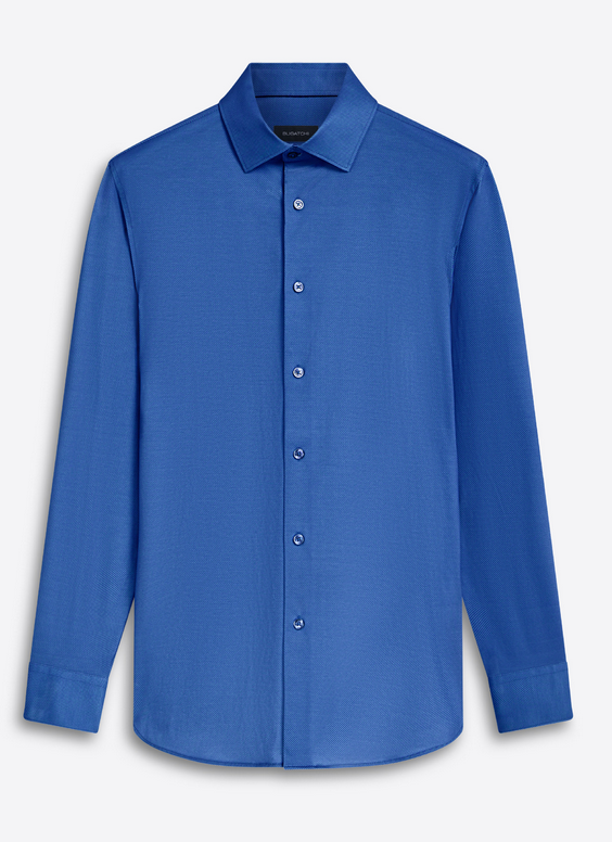 Bugatchi Ooohcotton Shirt James, Night Blue - Caswell's Fine Menswear