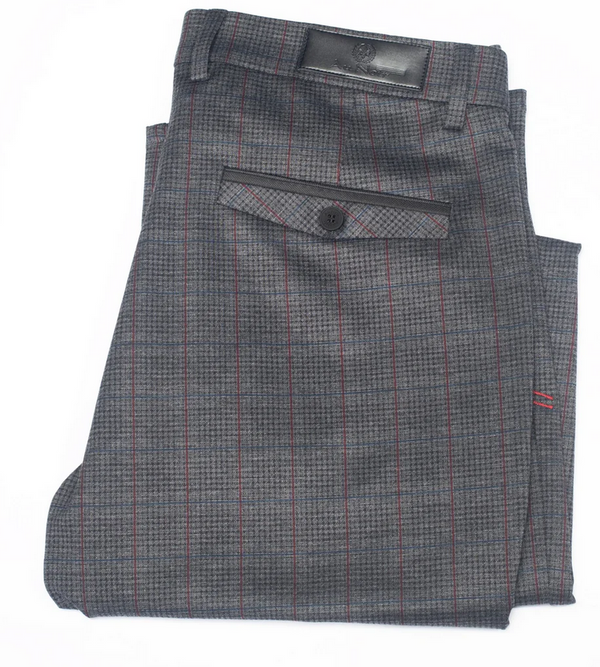 Au Noir Pants Beretta Taylor, Dark Grey Multi - Caswell's Fine Menswear