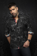 Au Noir Shirt | ARIENZO, Black - Caswell's Fine Menswear