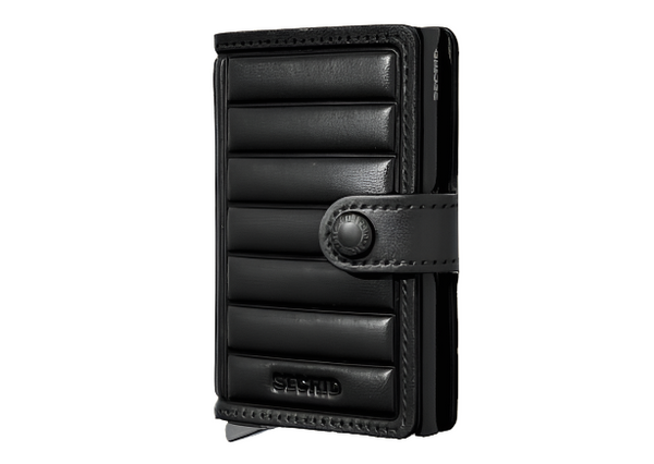 Secrid Premium Miniwallet Embossed Line | Black - Caswell's Fine Menswear