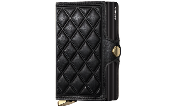 Secrid Premium Twinwallet Emboss Diamonds | Black - Caswell's Fine Menswear