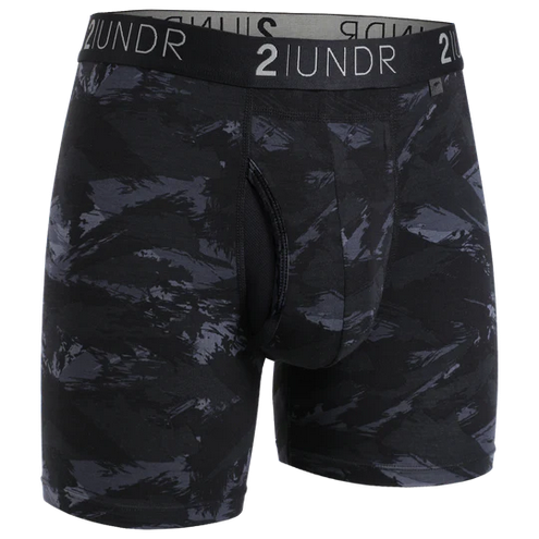 2UNDR Swing Shift Boxer Brief | Black Storm