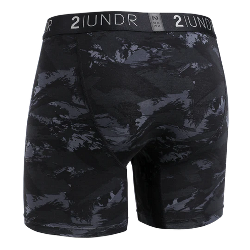 2UNDR Swing Shift Boxer Brief | Black Storm