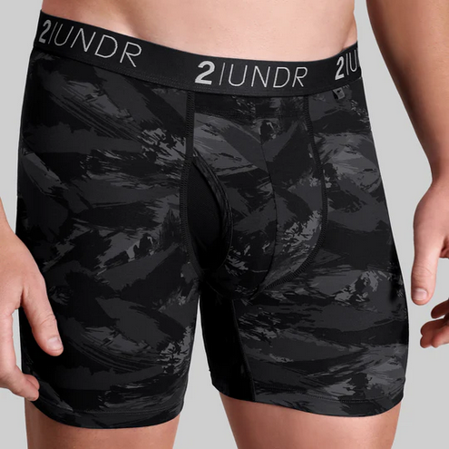 2UNDR Swing Shift Boxer Brief | Black Storm