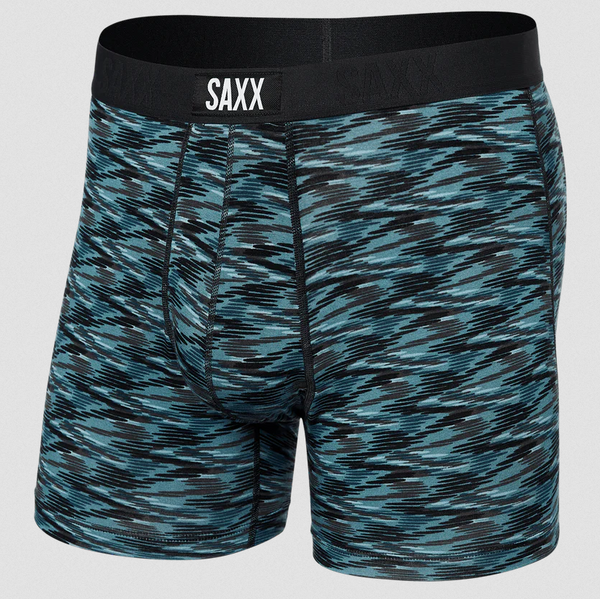 Saxx Vibe Boxer Super Soft - Action Spacedye - Washed Teal