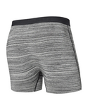 Saxx Ultra Super Soft Comfort Blend Boxer Brief 5" (caleçon) | Caleçon en cuir de couleur gris, à rayures espacées