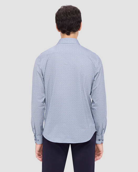 Bugatchi JAMES Mandala OoohCotton® Shirt | Air Blue