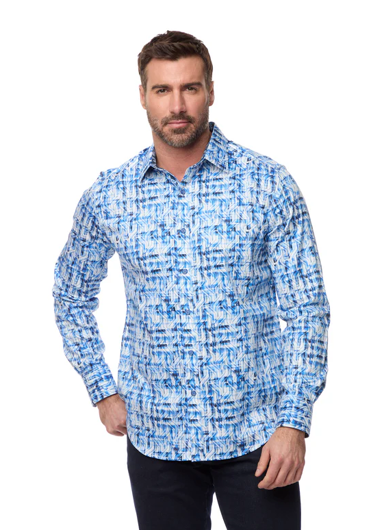 Robert Graham Erasmus Long Sleeve Shirt | Blue