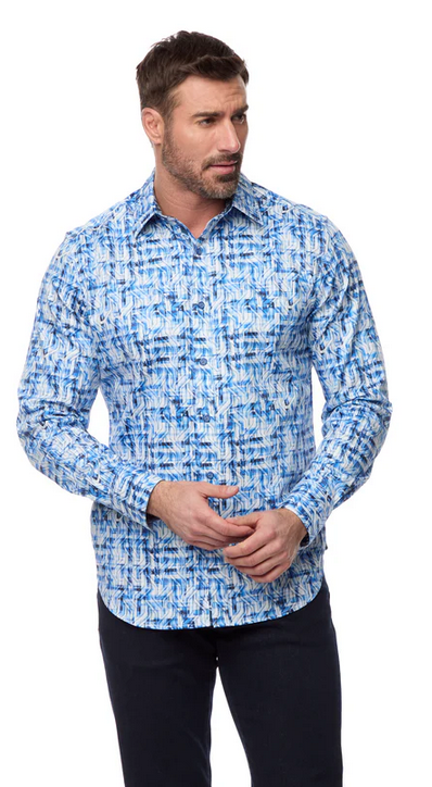 Robert Graham Erasmus Long Sleeve Shirt | Blue