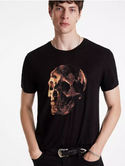 John Varvatos Oil Skull Tee | Noir