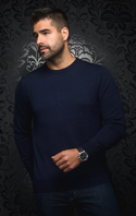 Au Noir Marino Wool Sweater | MARINI, Navy