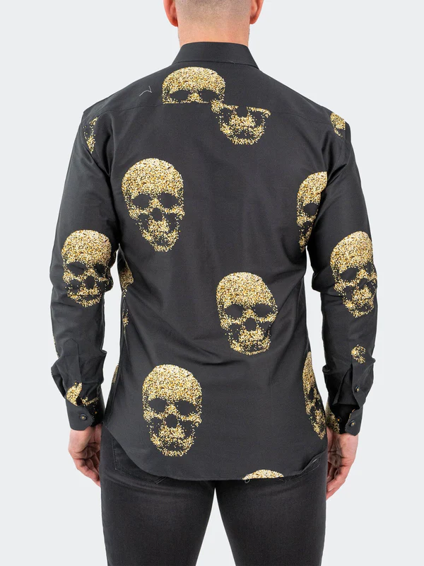 Maceoo Fibonacci GoldenSkull | Black