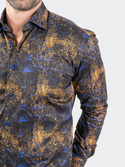 Maceoo Shirt Fibonacci GalaxySplash | Black