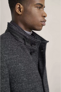 Bugatti Wool Coat | Charcoal