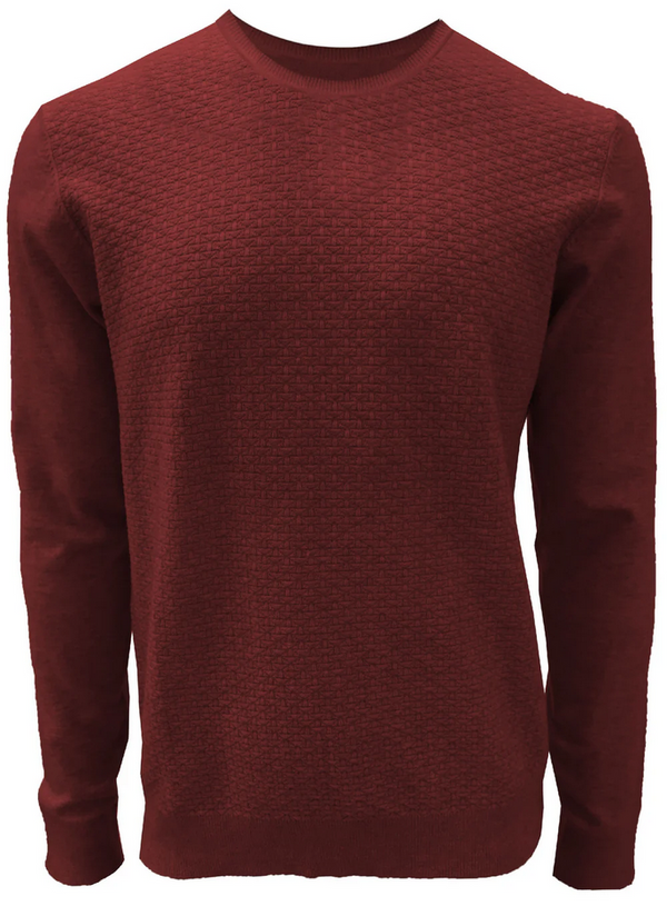 Point Zero Logan Crew Neck Sweater | Crimson