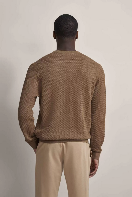 Bugatti Sweater Crew Neck | Cognac Brown