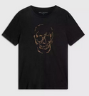 John Varvatos Embellished Skull Tee | Black