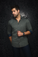 Au Noir 360° Stretch Shirt | DUNN, Olive