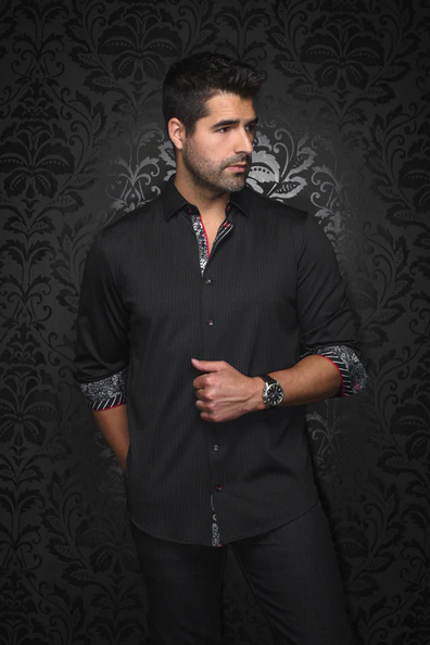 Au Noir 360° Stretch Shirt | BERNADO, Black