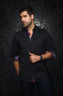 Au Noir 360° Stretch Shirt | NELSON, Black