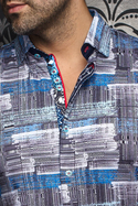 Au NoirKnit Shirt | SARNELLI, White/Blue