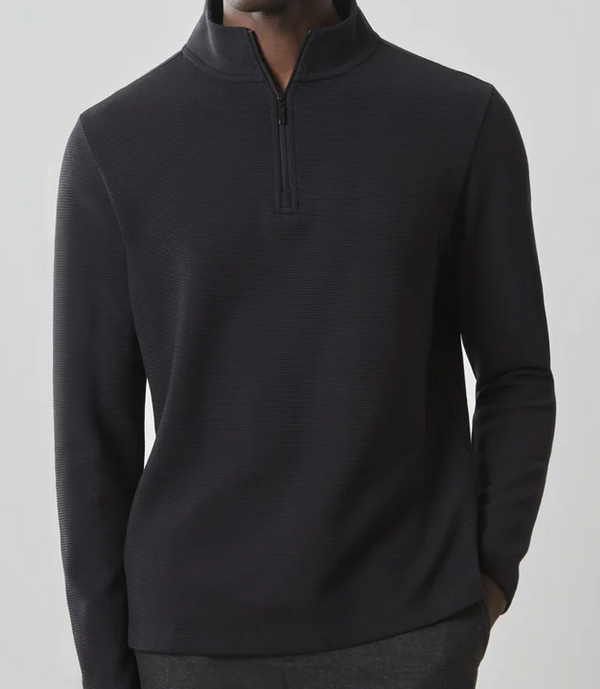 Robert Barakett Karuna Long-Sleeve Half Zip | Black