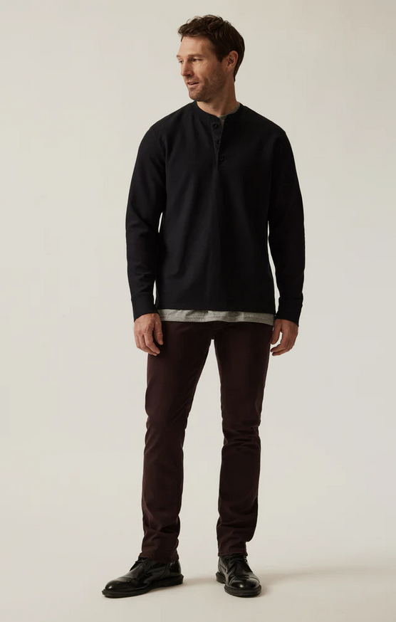 34 Heritage Long Sleeve Henley | Black