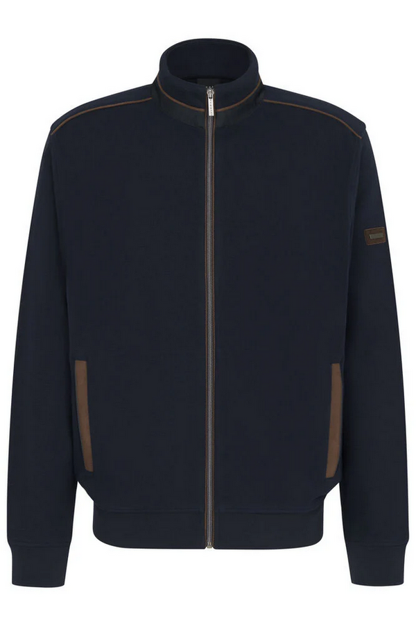 Bugatti Full Zip Knit | Navy