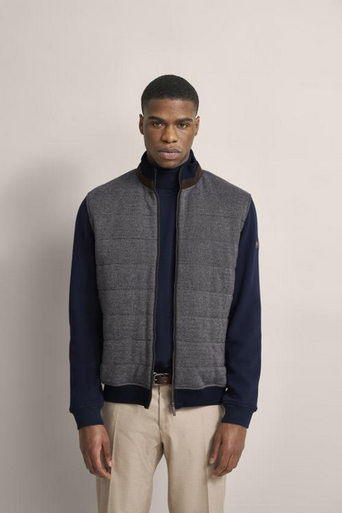 Bugatti Full Zip Knit | Navy