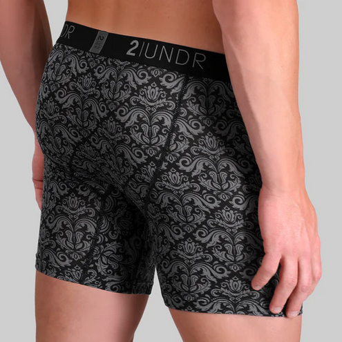 2UNDR Swing Shift Boxer Brief | Rococo Black