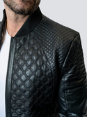 Maceoo Veste en cuir Croco | Noir