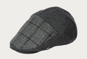 Bugatti Peaked Cap with Glencheck Patchwork | Charcoal