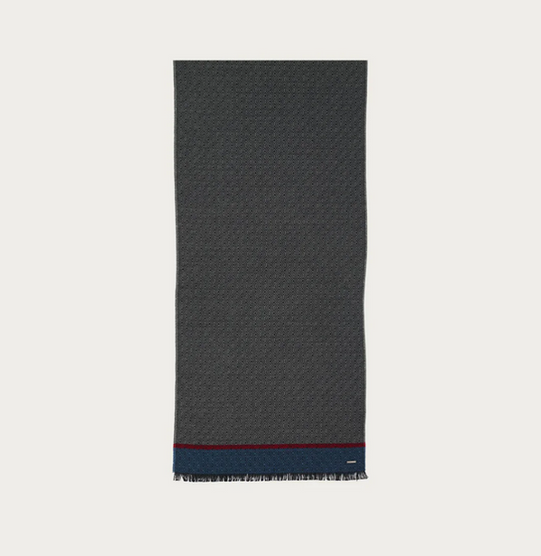 Foulard Bugatti avec motif graphique | Gris