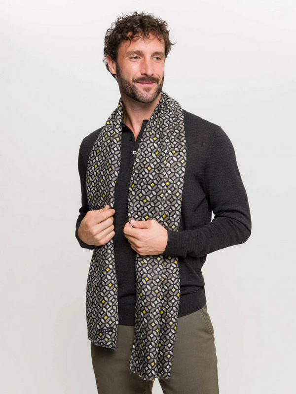 Foulard Bugatti avec imprimé émeraude | Olive