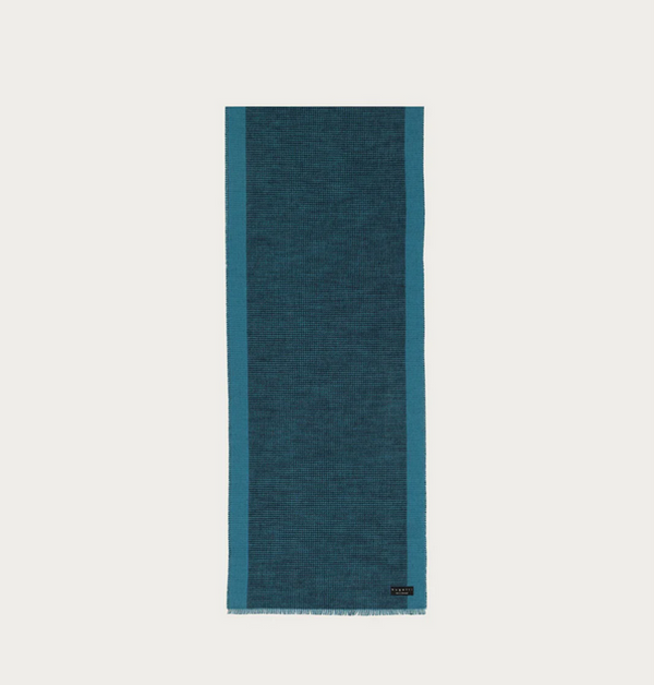 Echarpe en cachemire Bugatti - Made in Germany | Teal/Navy