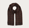 Foulard Bugatti Imprimé Emeraude | Marron/Teal