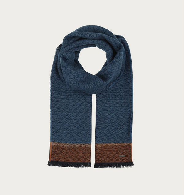 Foulard Bugatti avec motif graphique | Navy