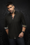 Au Noir Shirt | ARLO, Black/Gold