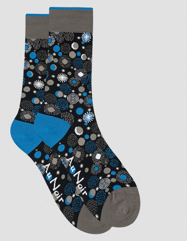 Au Noir Socks | Black/Royal