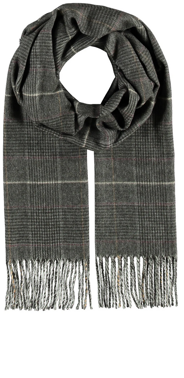 Fraas Glen Plaid Cashmink® Foulard | Gris